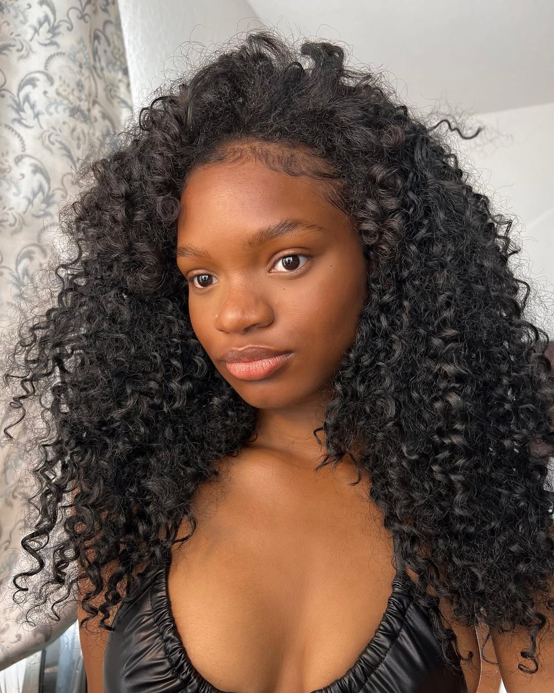 Defined Spiral Curls With Natural Texture