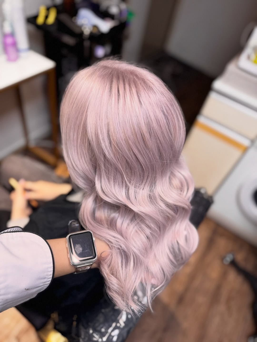 Dreamy Lavender Waves Hair Color Trend