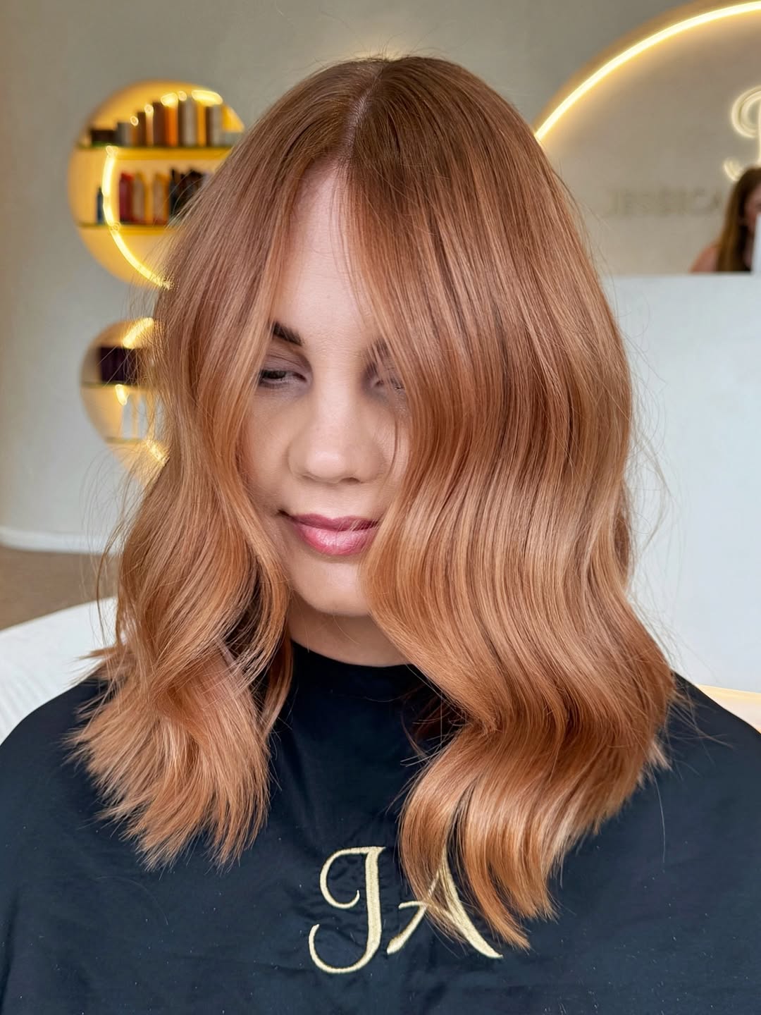 Dreamy Strawberry Blonde Waves With Soft Volume