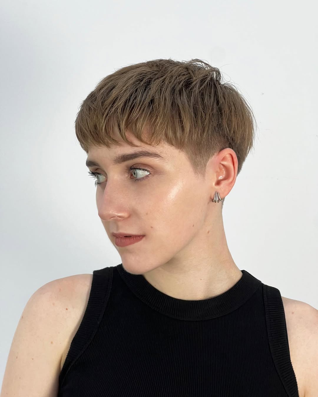 Edgy Cropped Pixie With Textured Crown