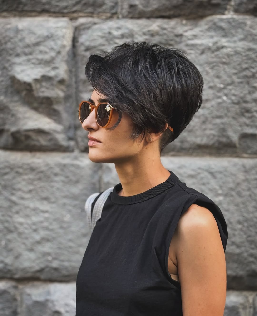 Edgy Undercut Pixie With Textured Top