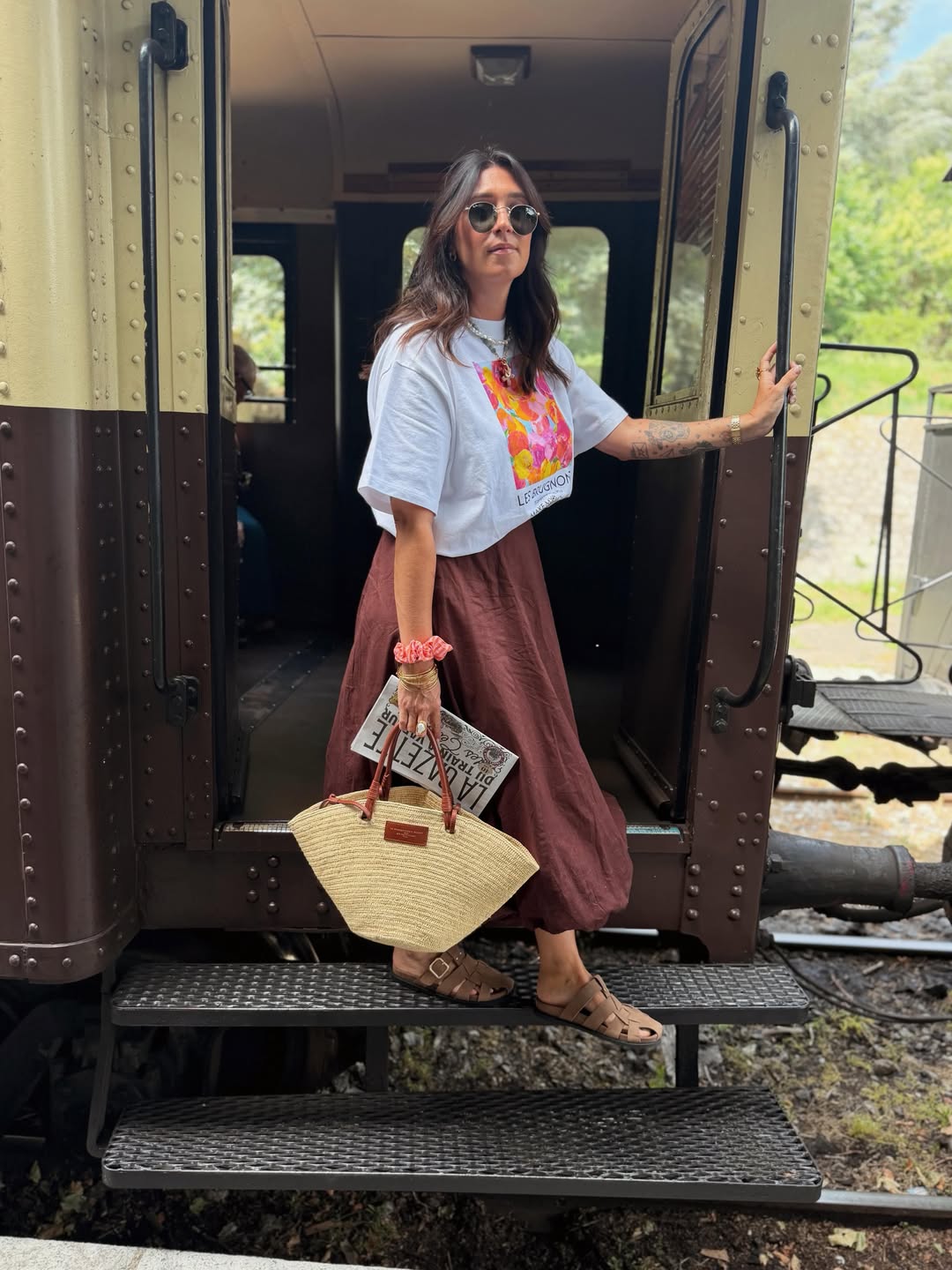Effortless T-Shirt And Maxi Skirt Combo