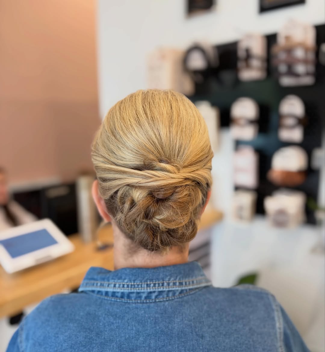 Elegant Twisted Low Bun For Summer Events