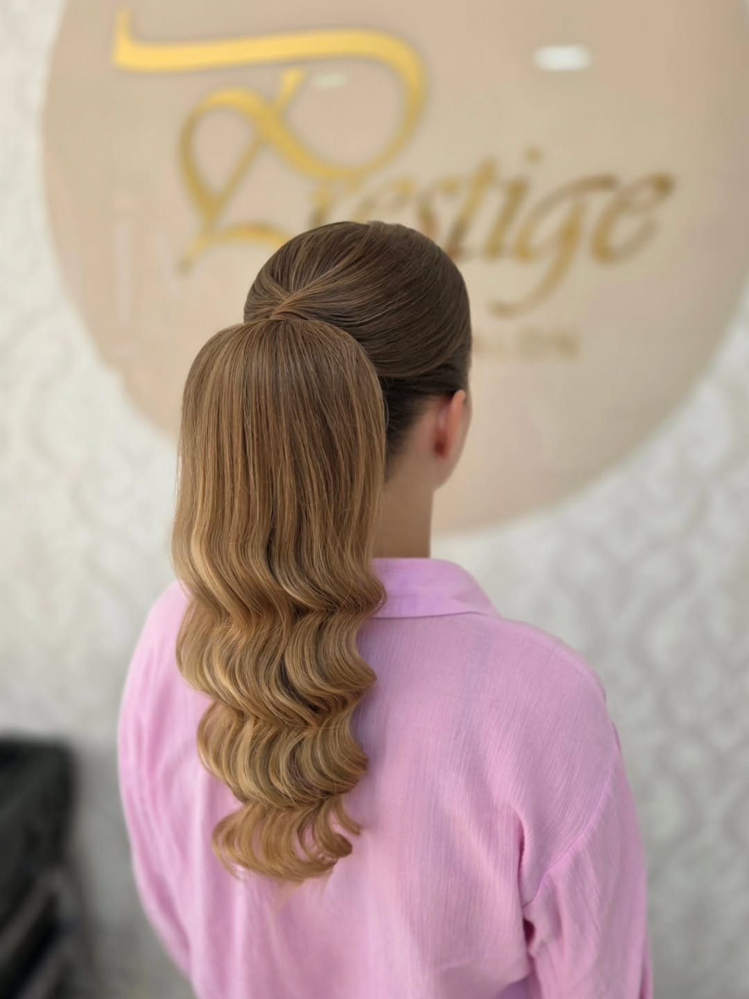 Glamorous Wavy Ponytail With Voluminous Curls