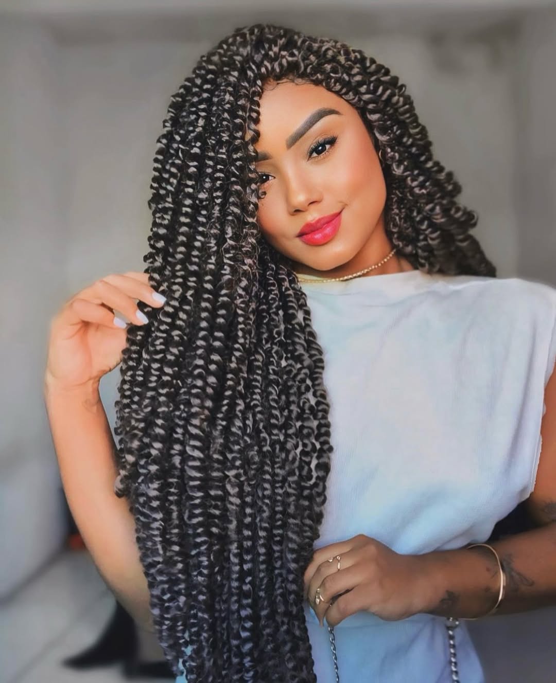 Gorgeous Passion Twists With Side Part