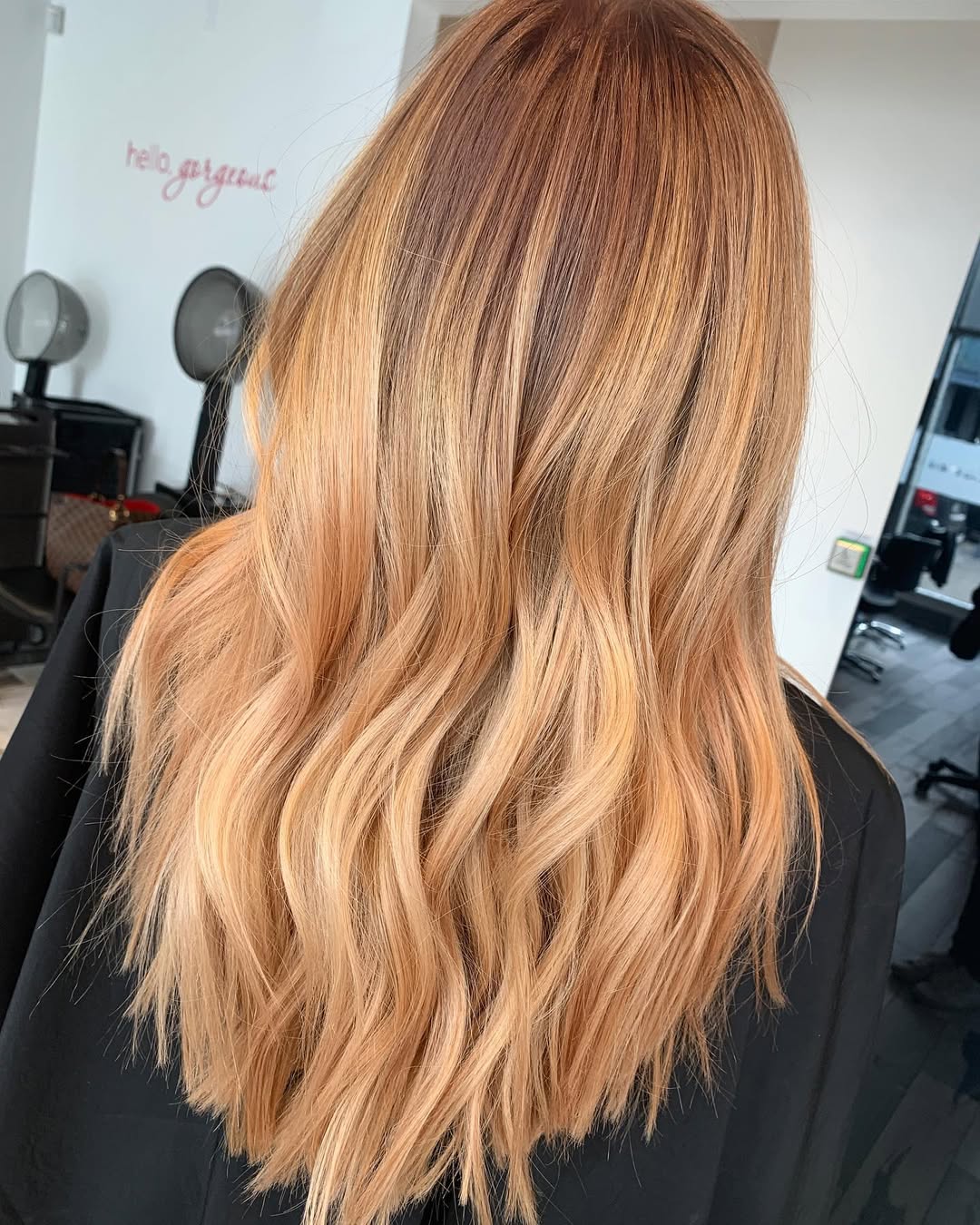 Gorgeous Strawberry Blonde Wavy Mid-Back Hair