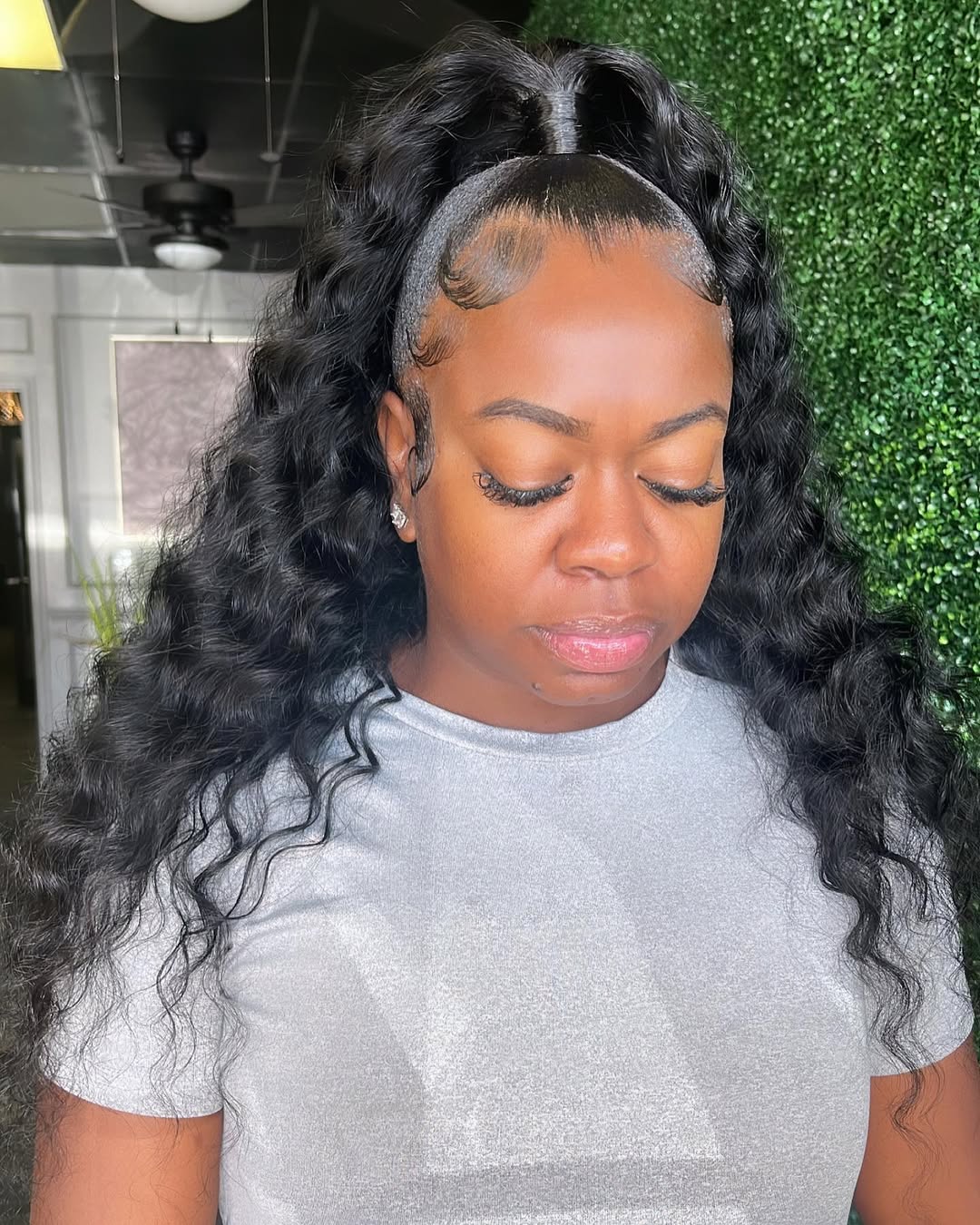 High Ponytail With Body Waves and Baby Hairs
