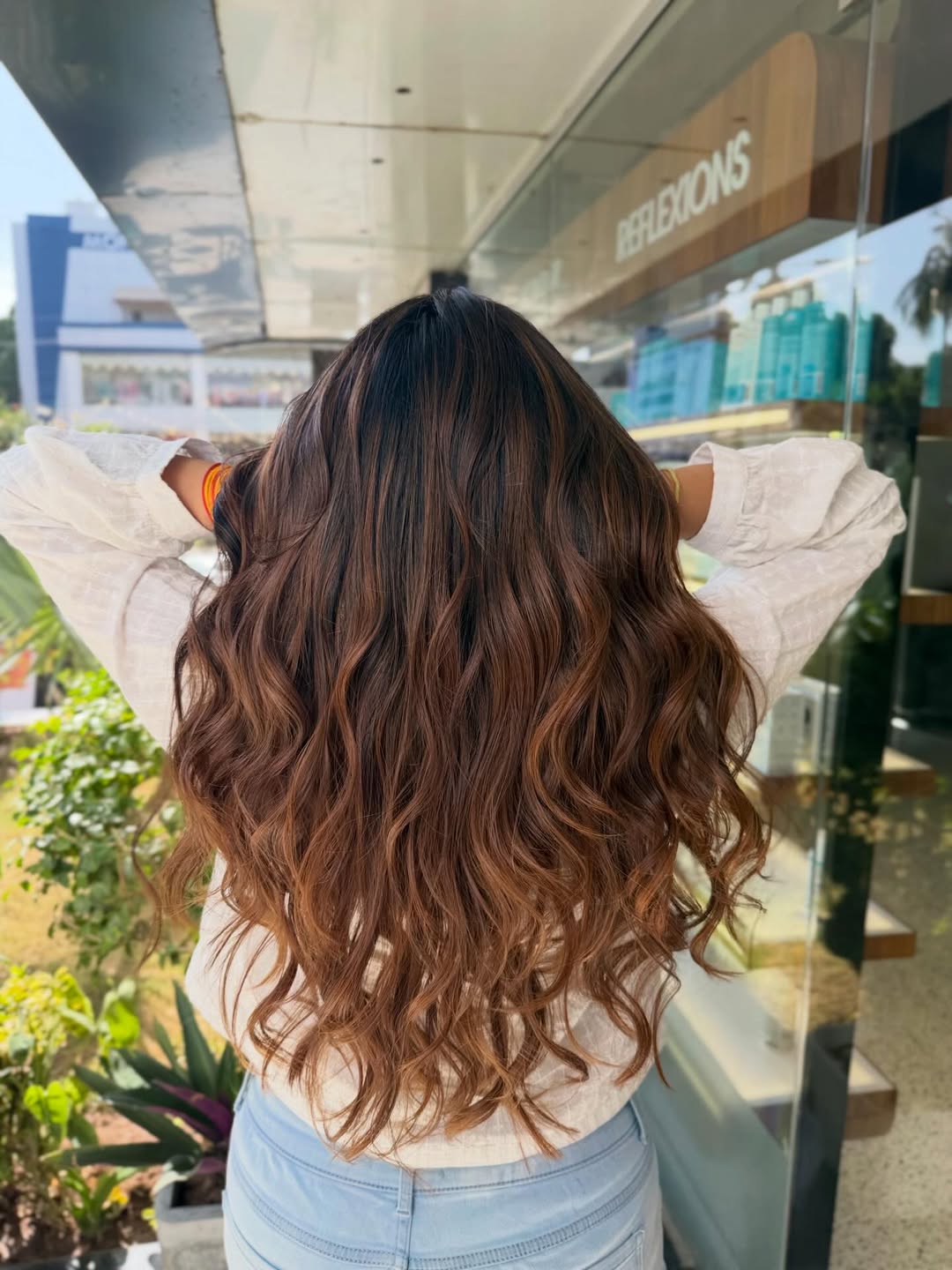 Honey Brown Ombre Waves With Lived-In Dimension