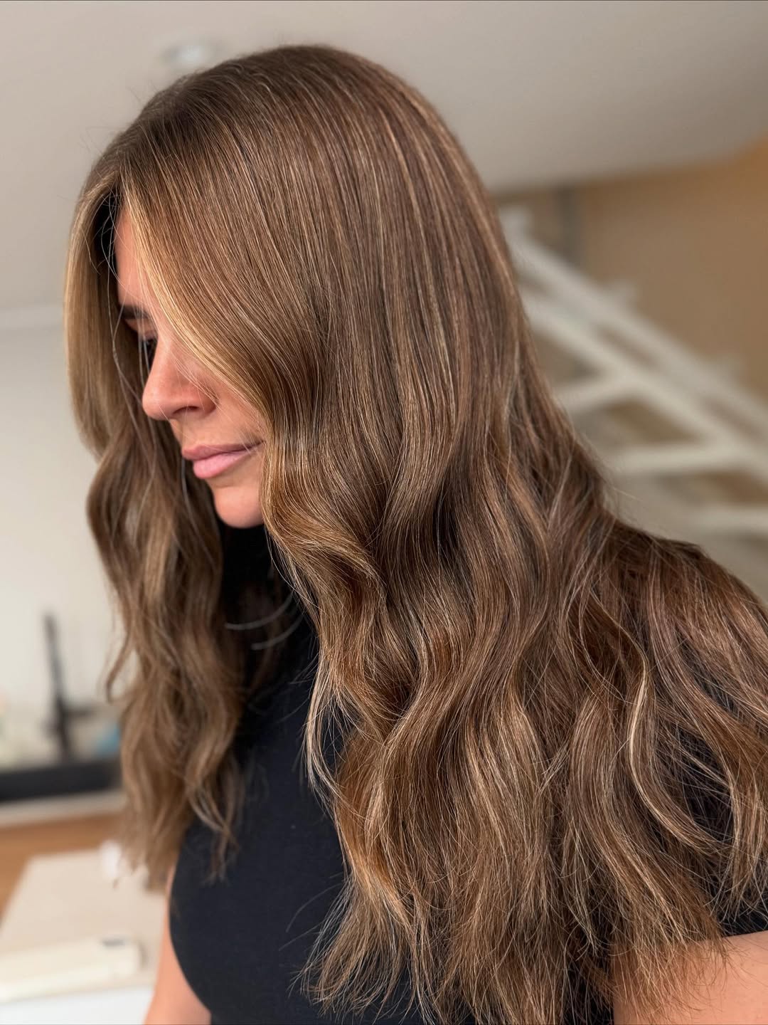 Honey Brown Waves With Natural Highlights