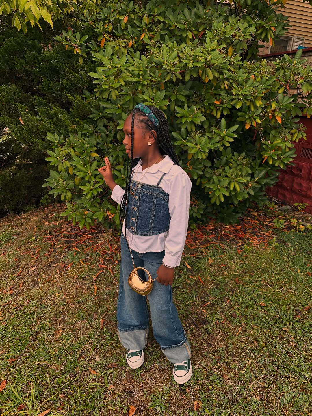 Layered Denim Vest & Wide Leg Jeans For Cool Girls