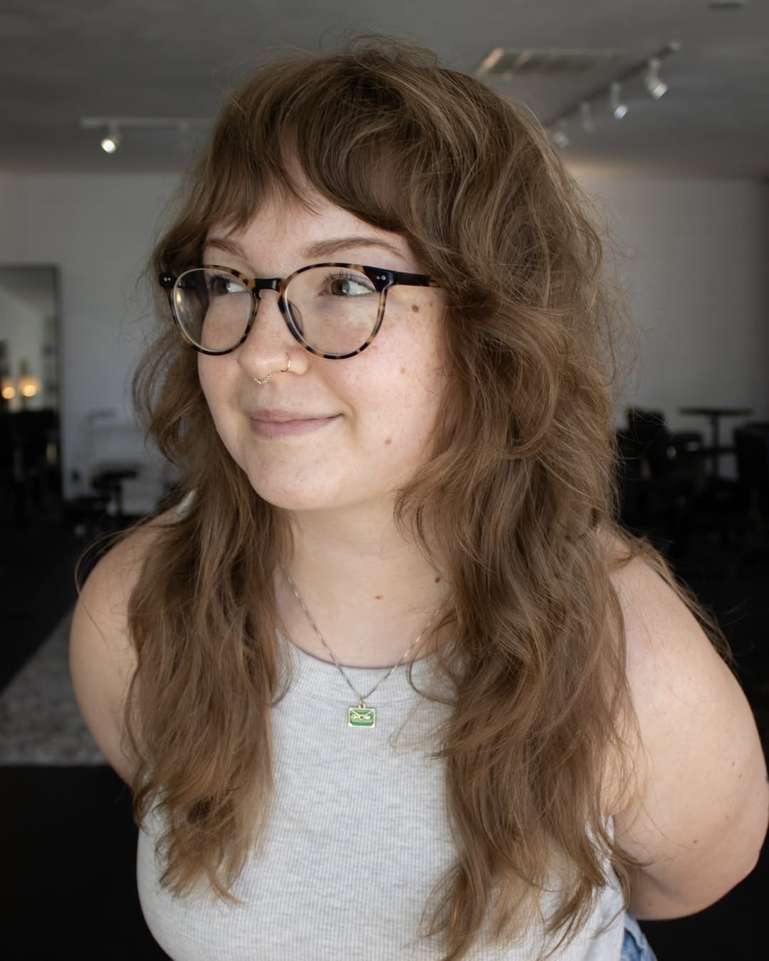 Modern Shag With Soft Wispy Bangs