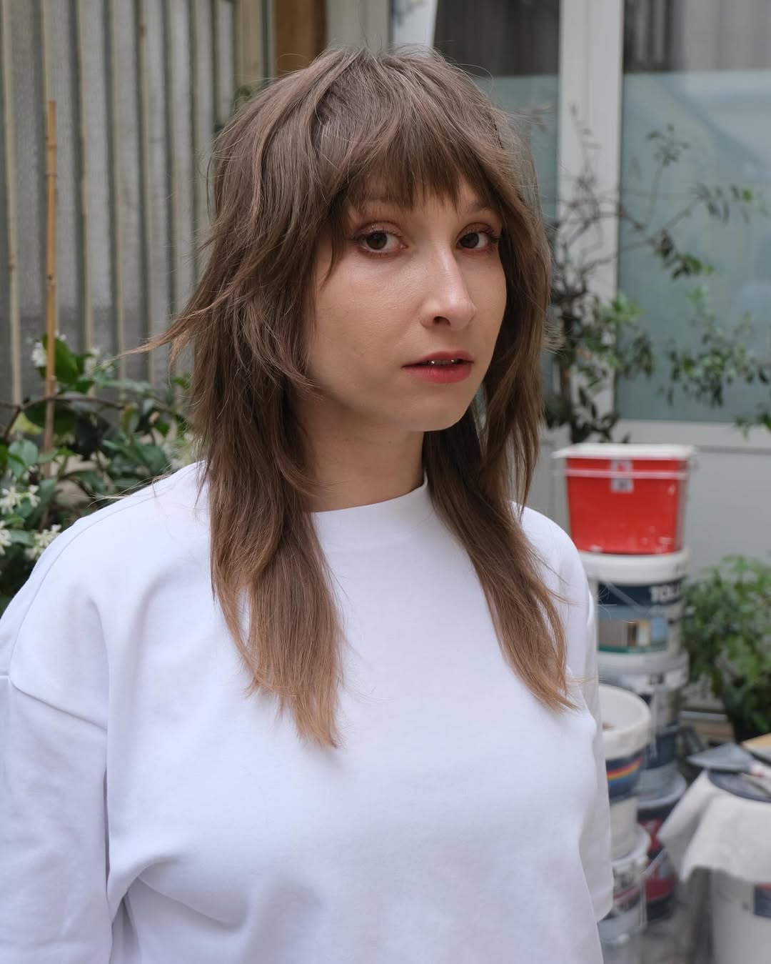 Modern Shag with Wispy Bangs and Lived-In Texture