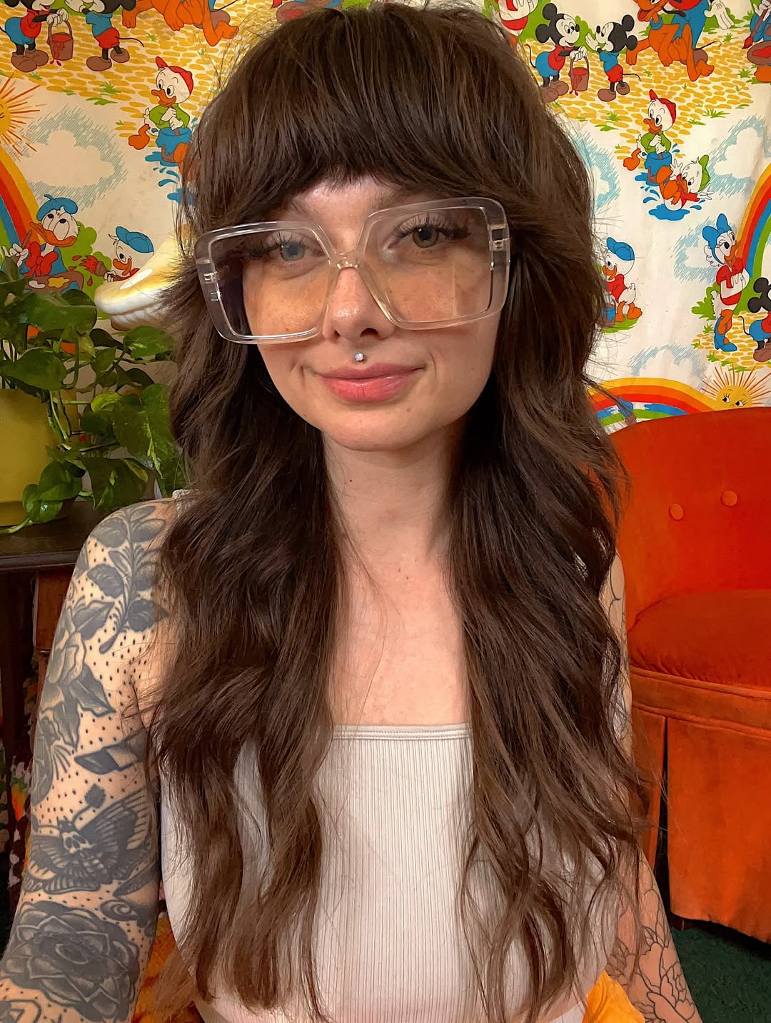 Modern Wolf Cut With Textured Bangs