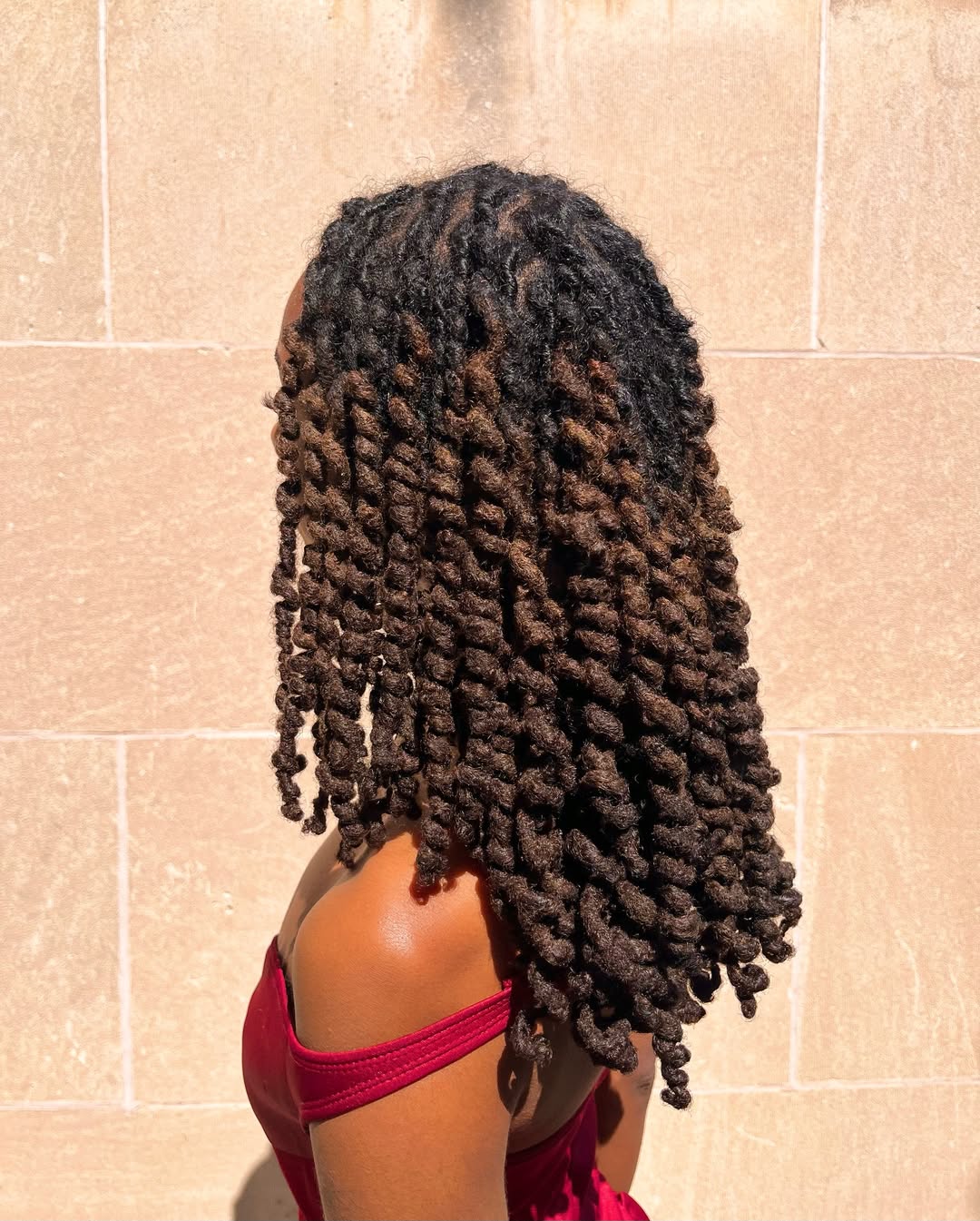 Ombre Brown And Black Crochet Passion Twists