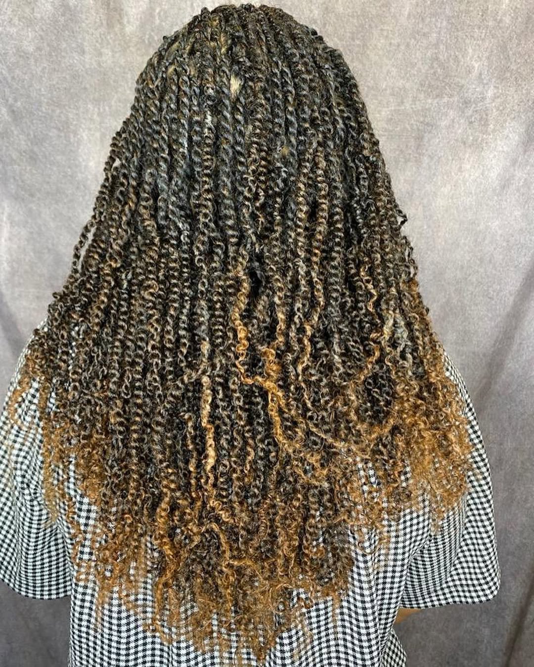 Ombre Passion Twists With Honey Blonde Ends