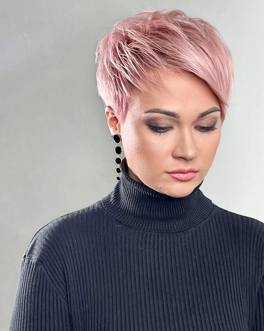 Playful Pink Pixie With Textured Styling