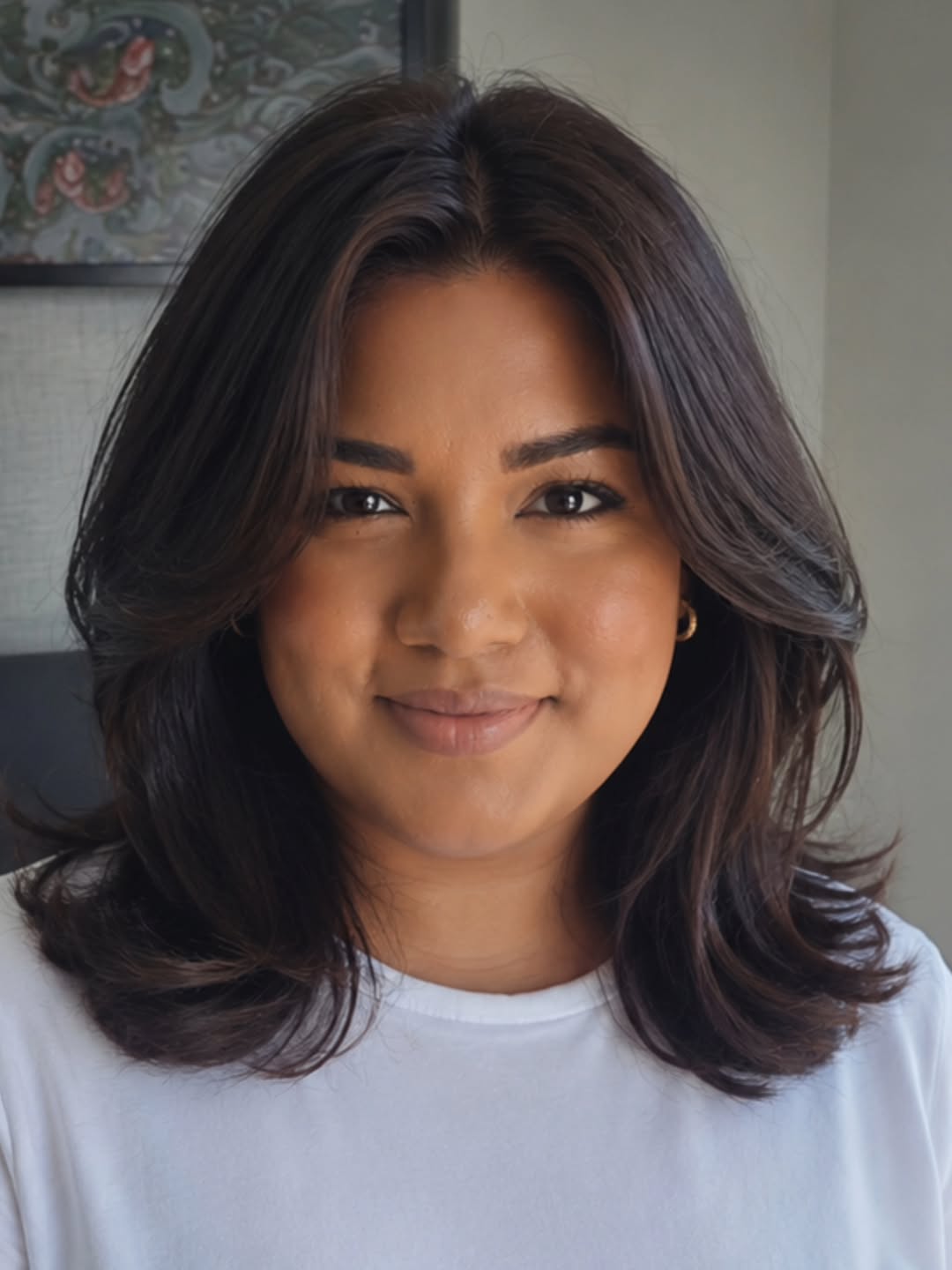 Polished Layered Bob With Face-Framing Bangs