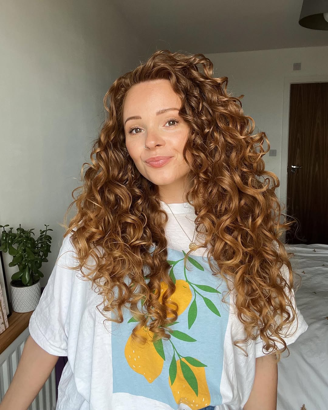 Rich Auburn Long Curly Layers For Volume