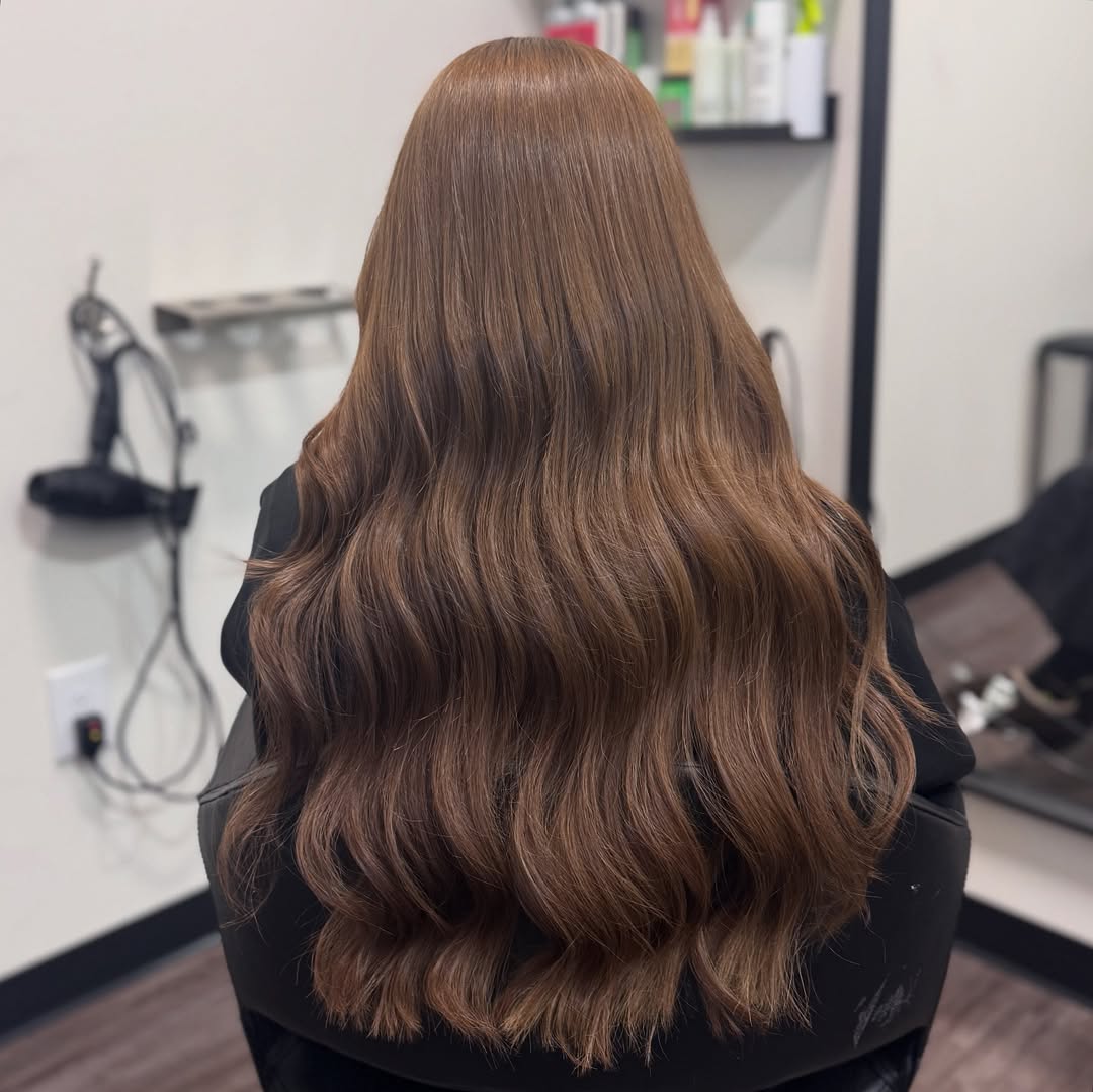 Rich Honey Brown Waves Long Hair