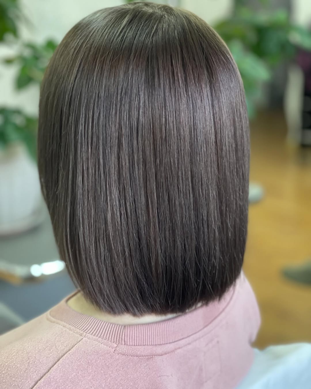 Seamless Blunt Bob With Ashy Dark Blonde Tones
