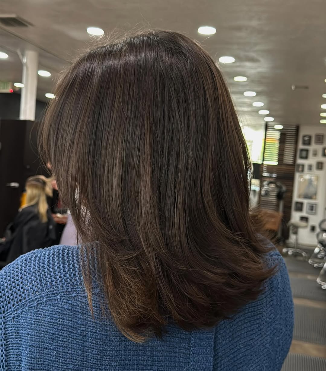 Shaggy Layers With Subtle Caramel Balayage