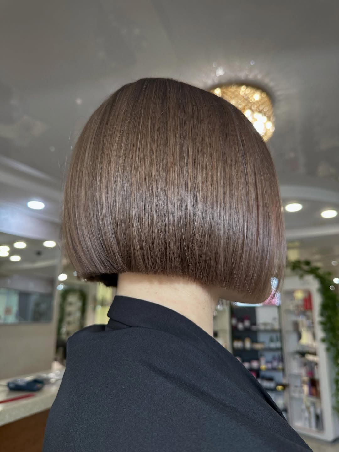 Sleek French Bob With Glossy Finish