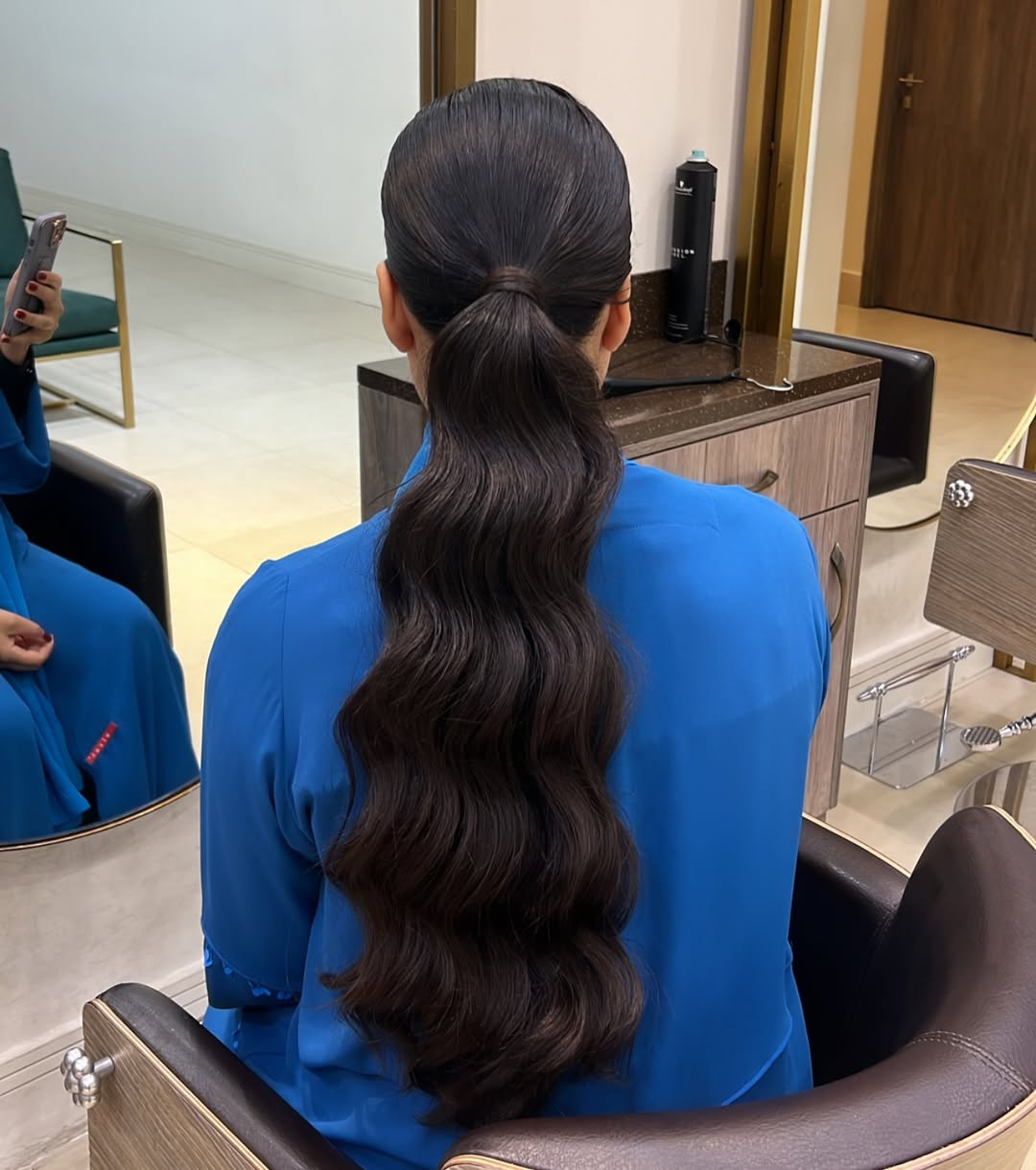 Sleek Wavy Long Ponytail