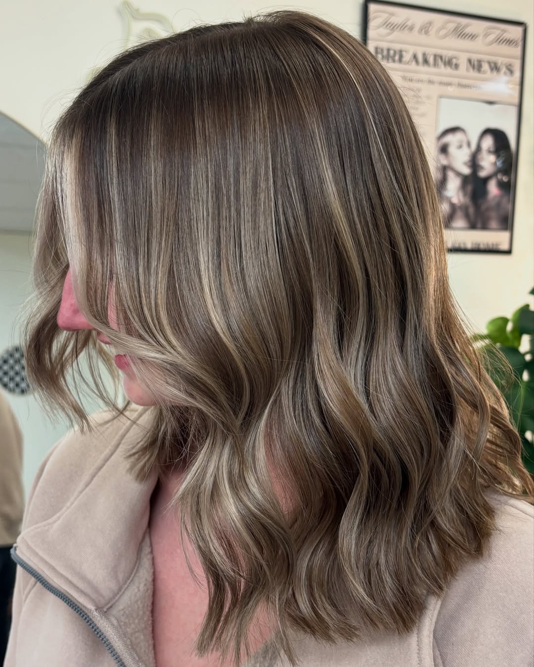 Soft Caramel Blonde With Lived-In Waves