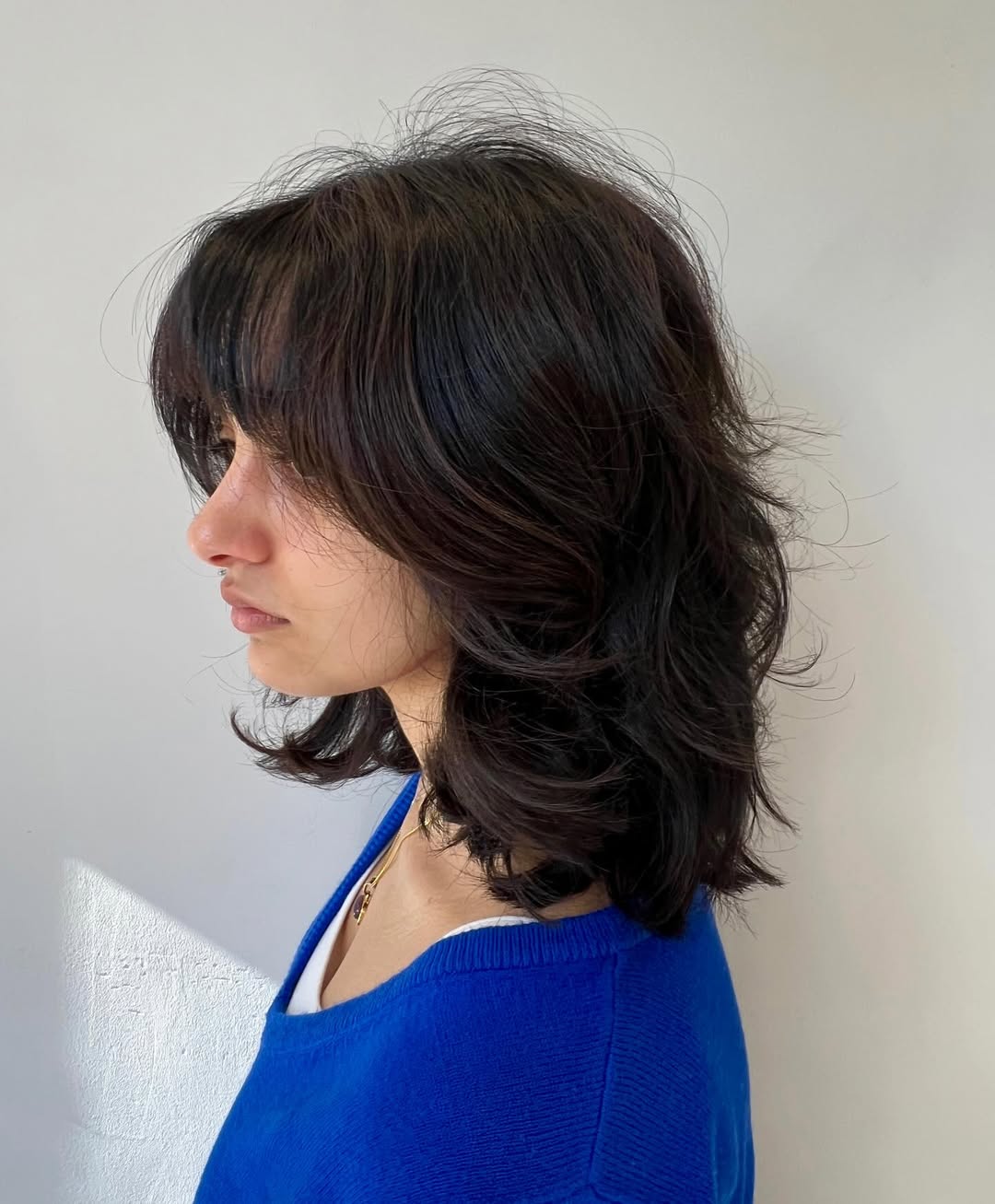 Soft Shag With Tousled Layers And Curtain Bangs