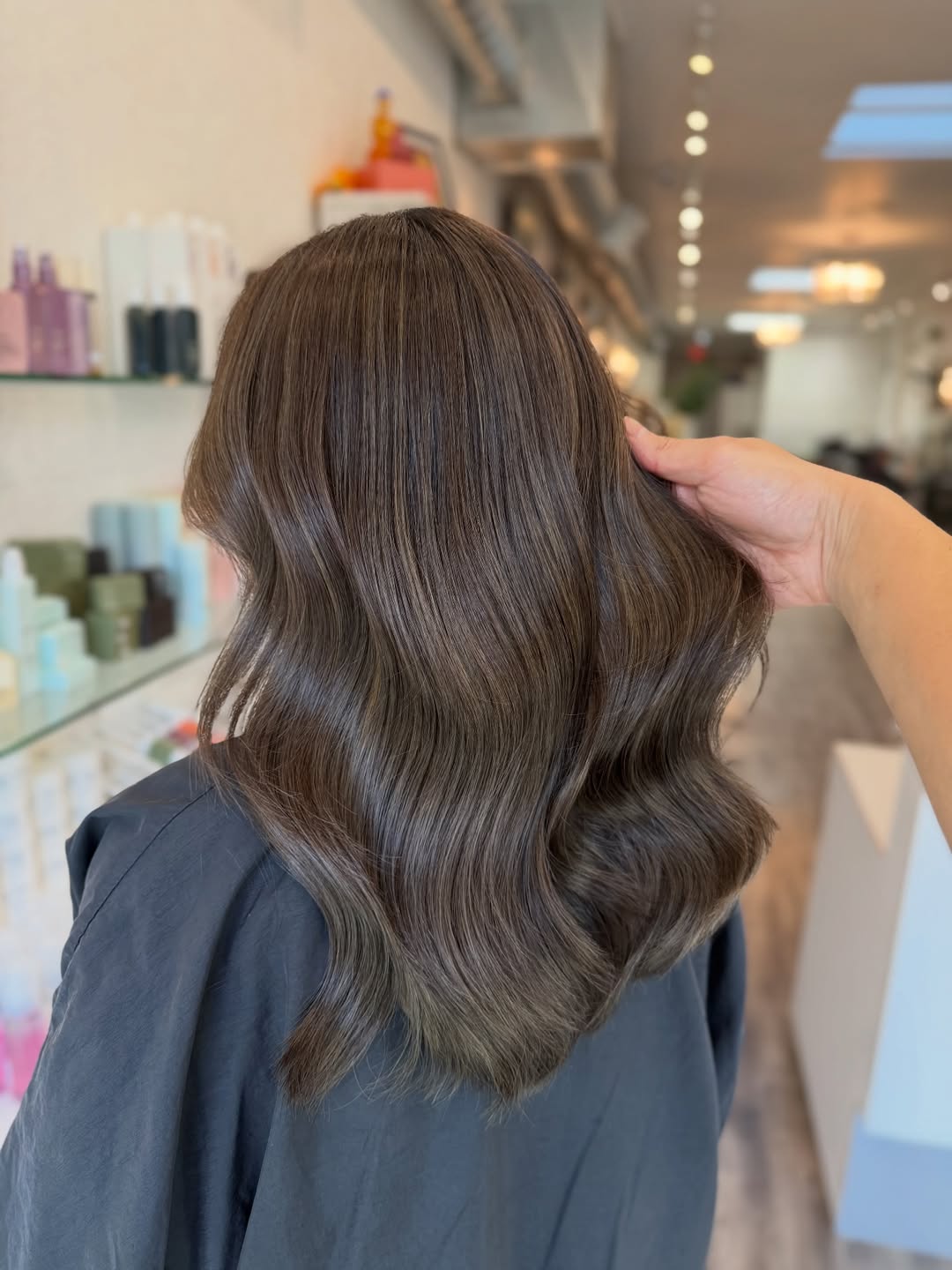 Sophisticated Ash Brown Hair With Soft Waves