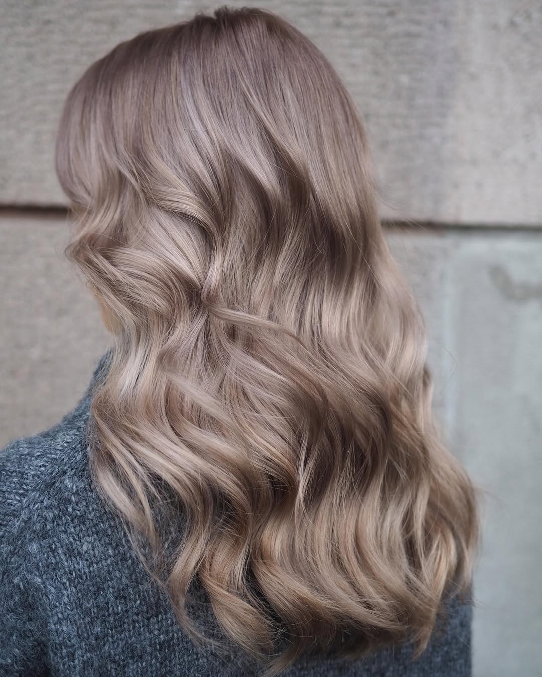 Sophisticated Ash Brown Waves With Soft Volume