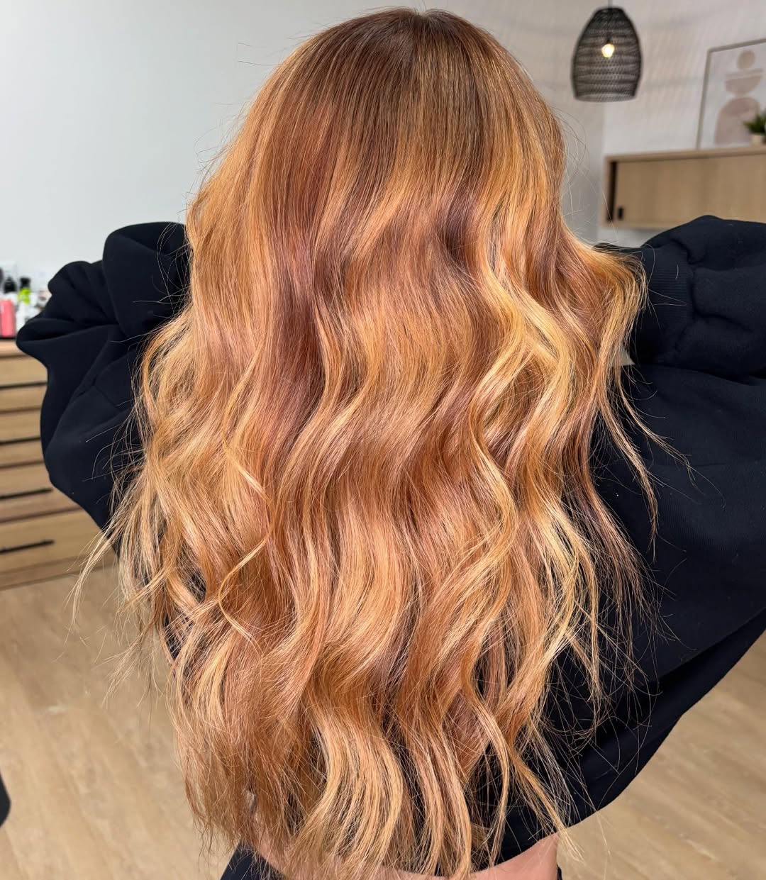 Strawberry Blonde Long Wavy Layers