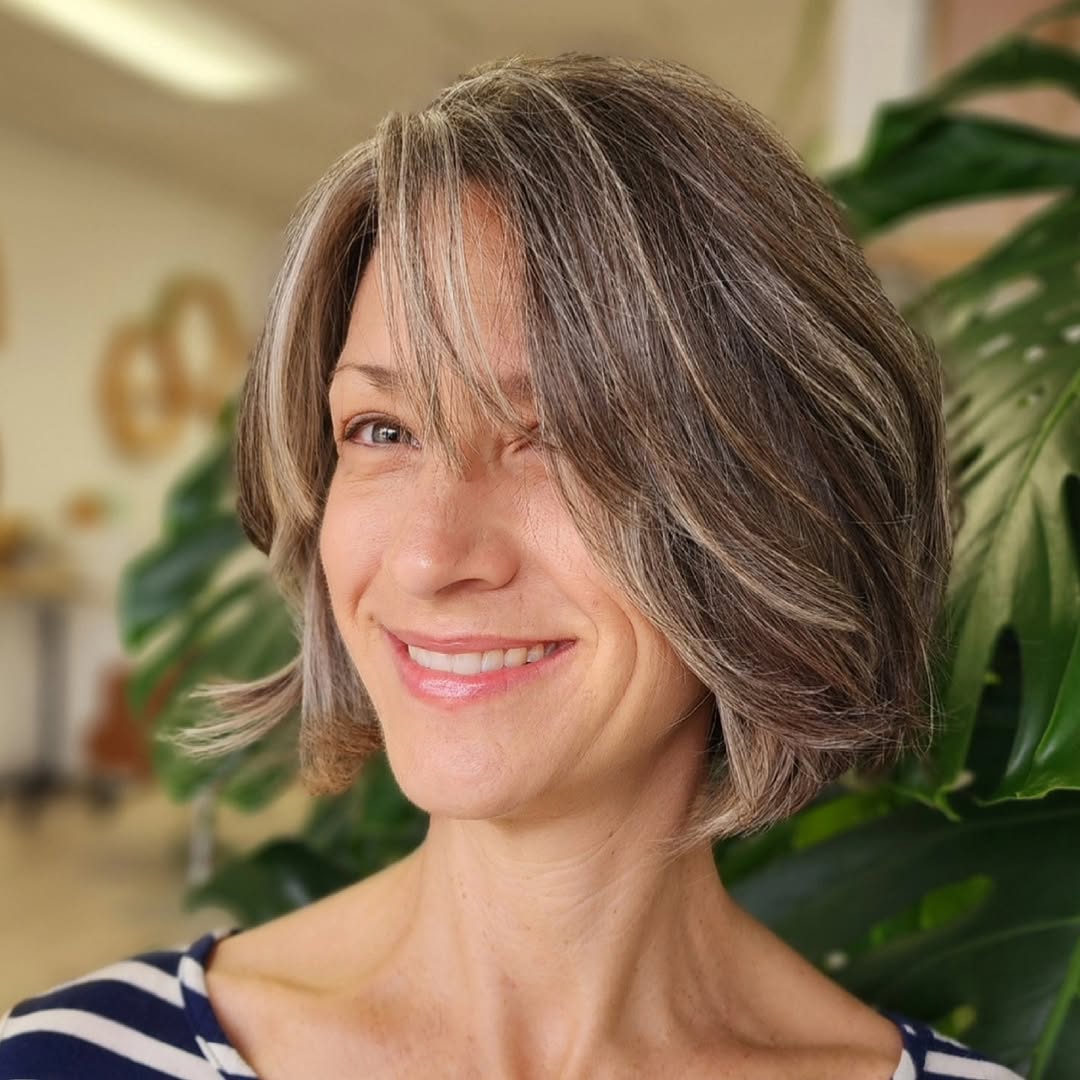 Textured Collarbone Bob With Wispy Bangs