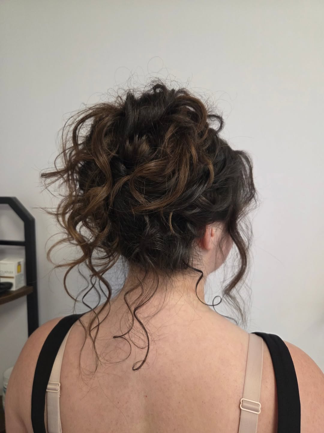 Tousled Romantic Updo With Loose Curls