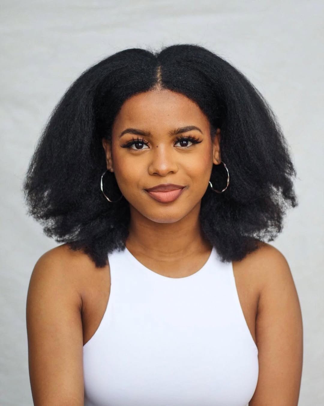 Voluminous Natural Kinky Curly Hair