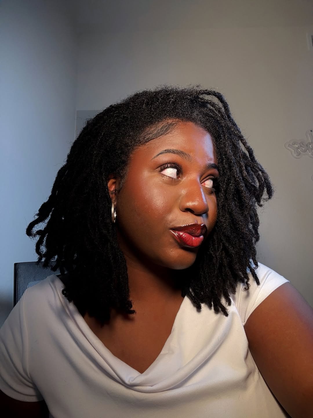 Voluminous Textured Locs With Defined Ends