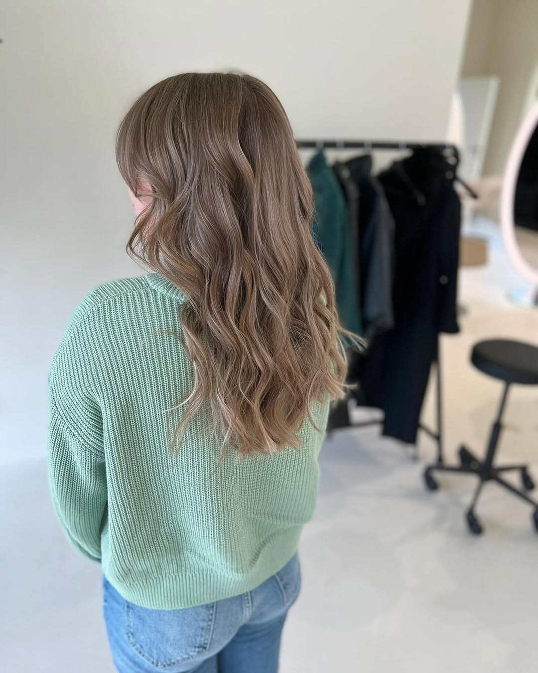 Wavy Dirty Blonde Balayage With Lived-In Color