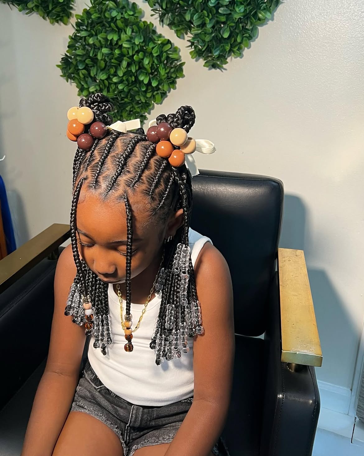 Adorable Fulani Braids With Beads And Bows