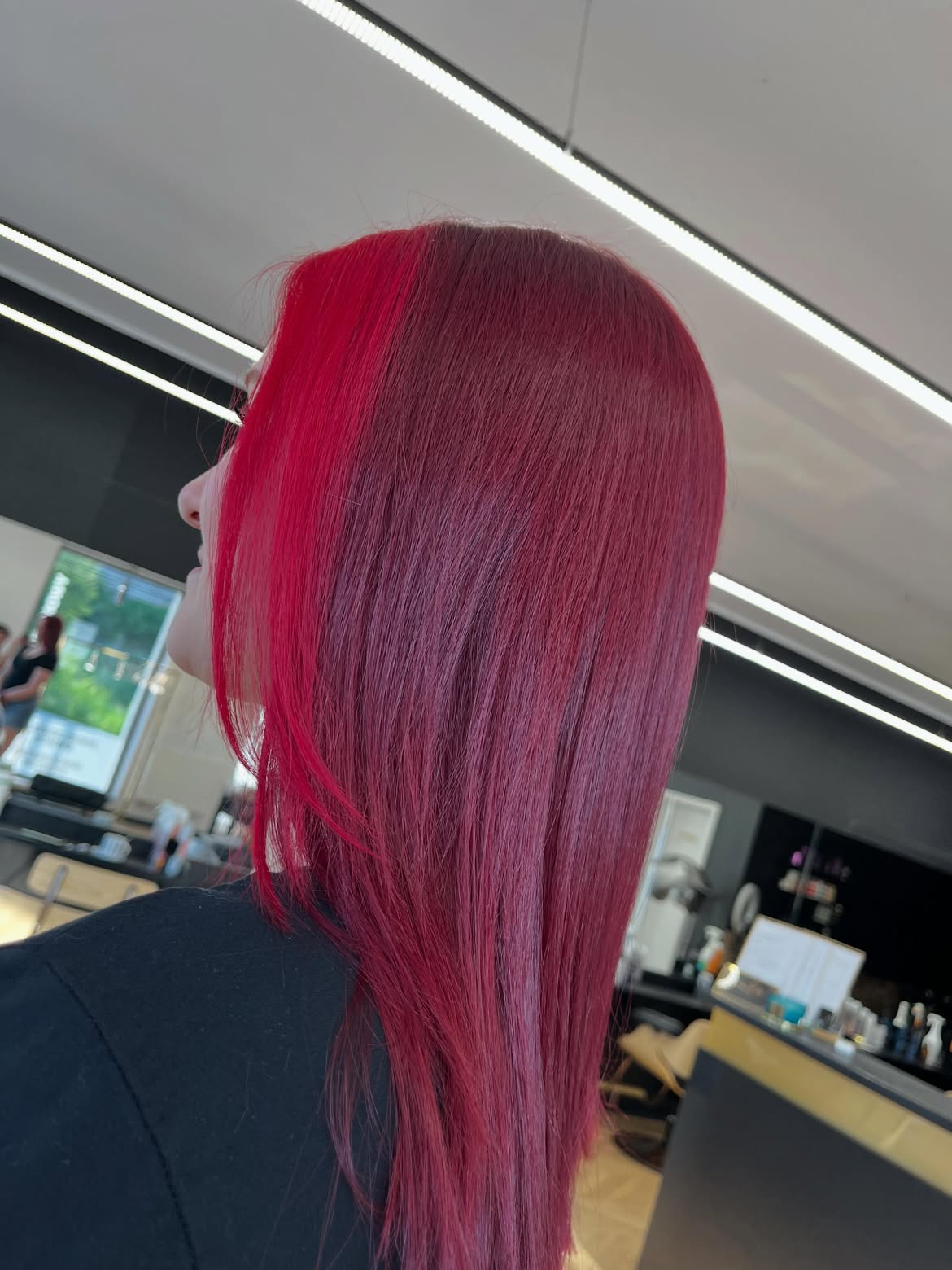 Bold Cherry Red With Subtle Plum Ombre