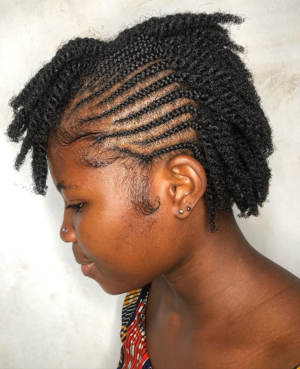 Braided Sides With Twisted Crown Style