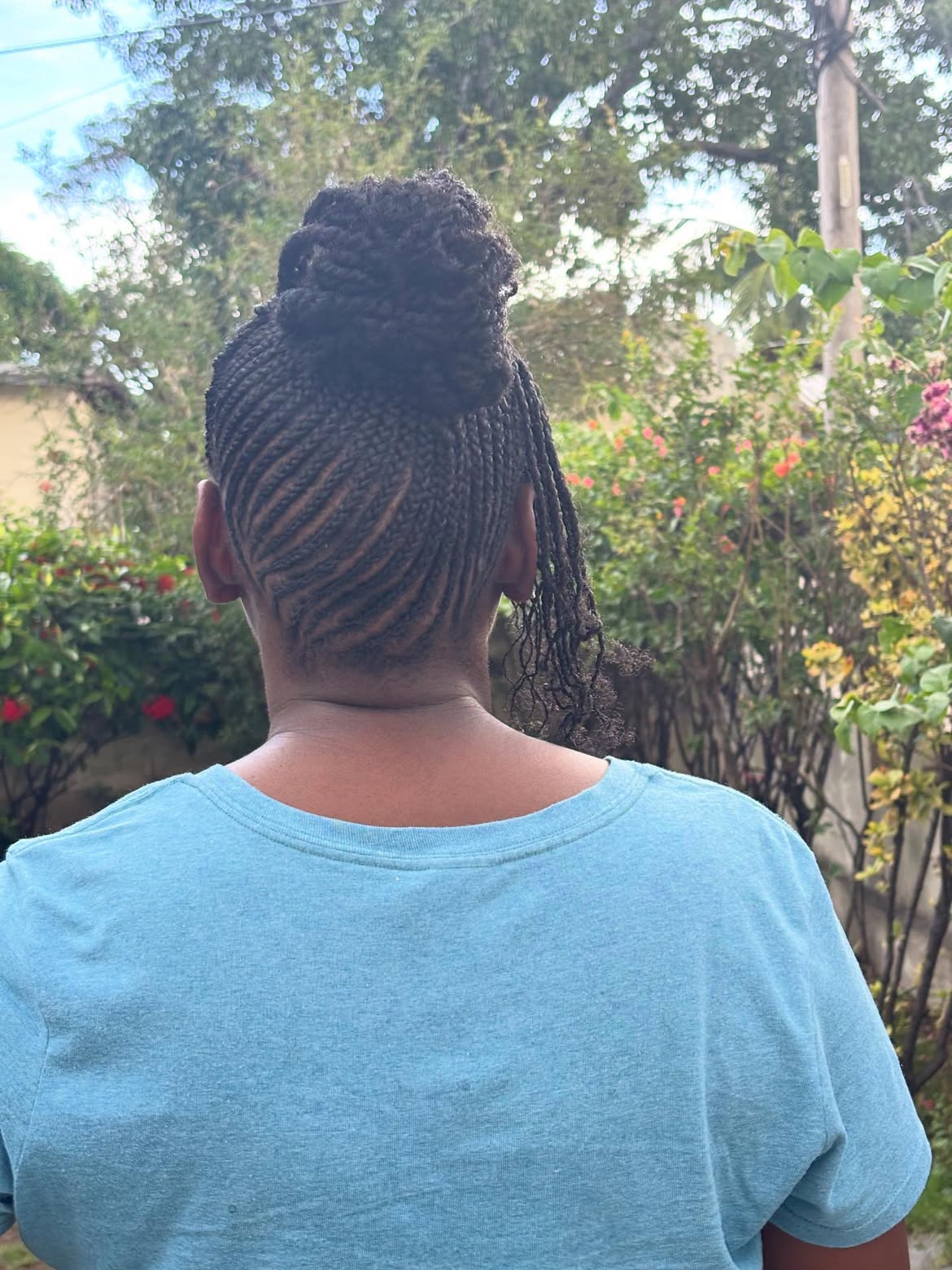 Braided Updo With Cascading Tendrils