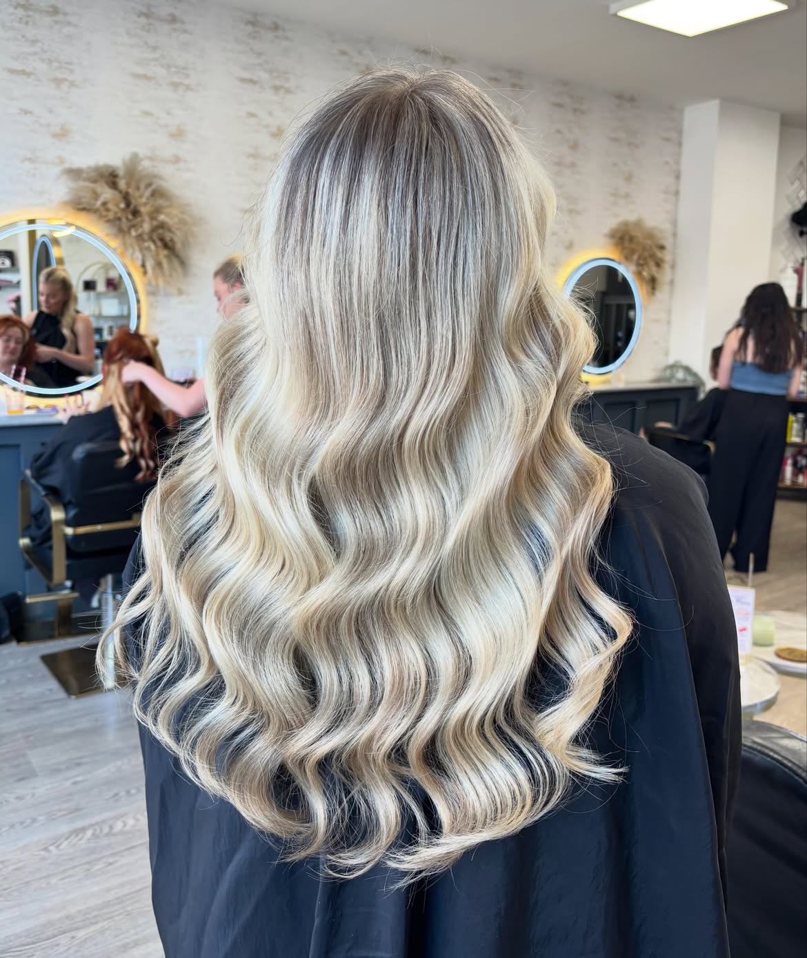 Caramel Balayage With Loose Waves For Blondes