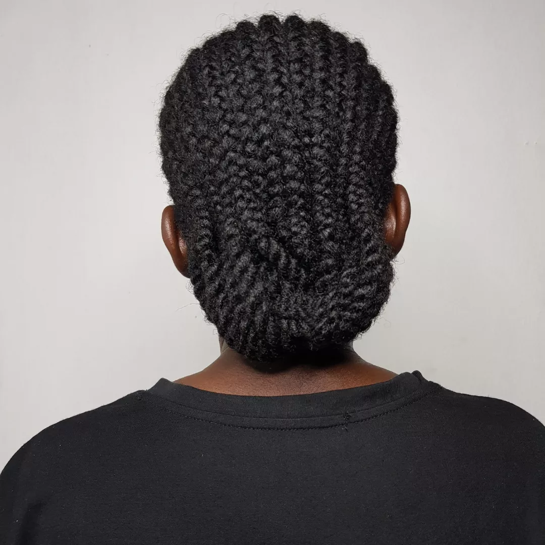 Chic Braided Updo For 4c Hair