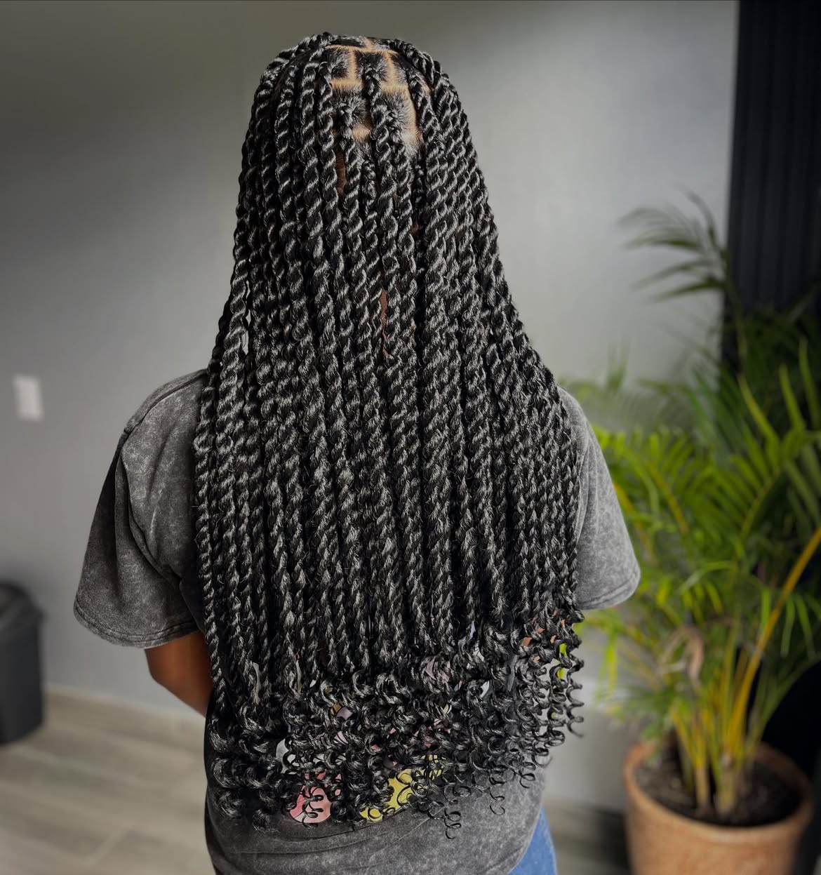 Chic Long Twists With Curly Ends