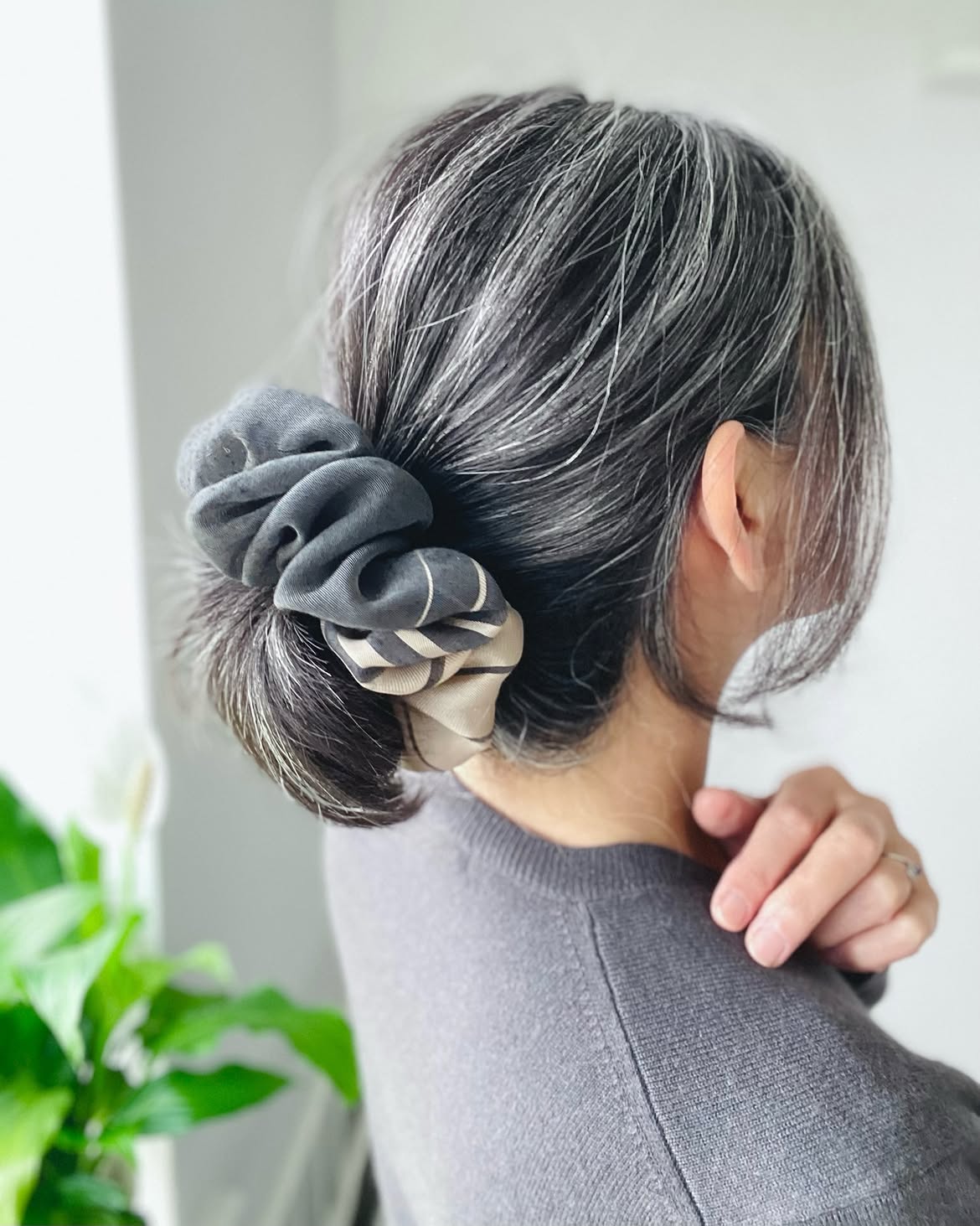 Chic Low Bun With Statement Scrunchie