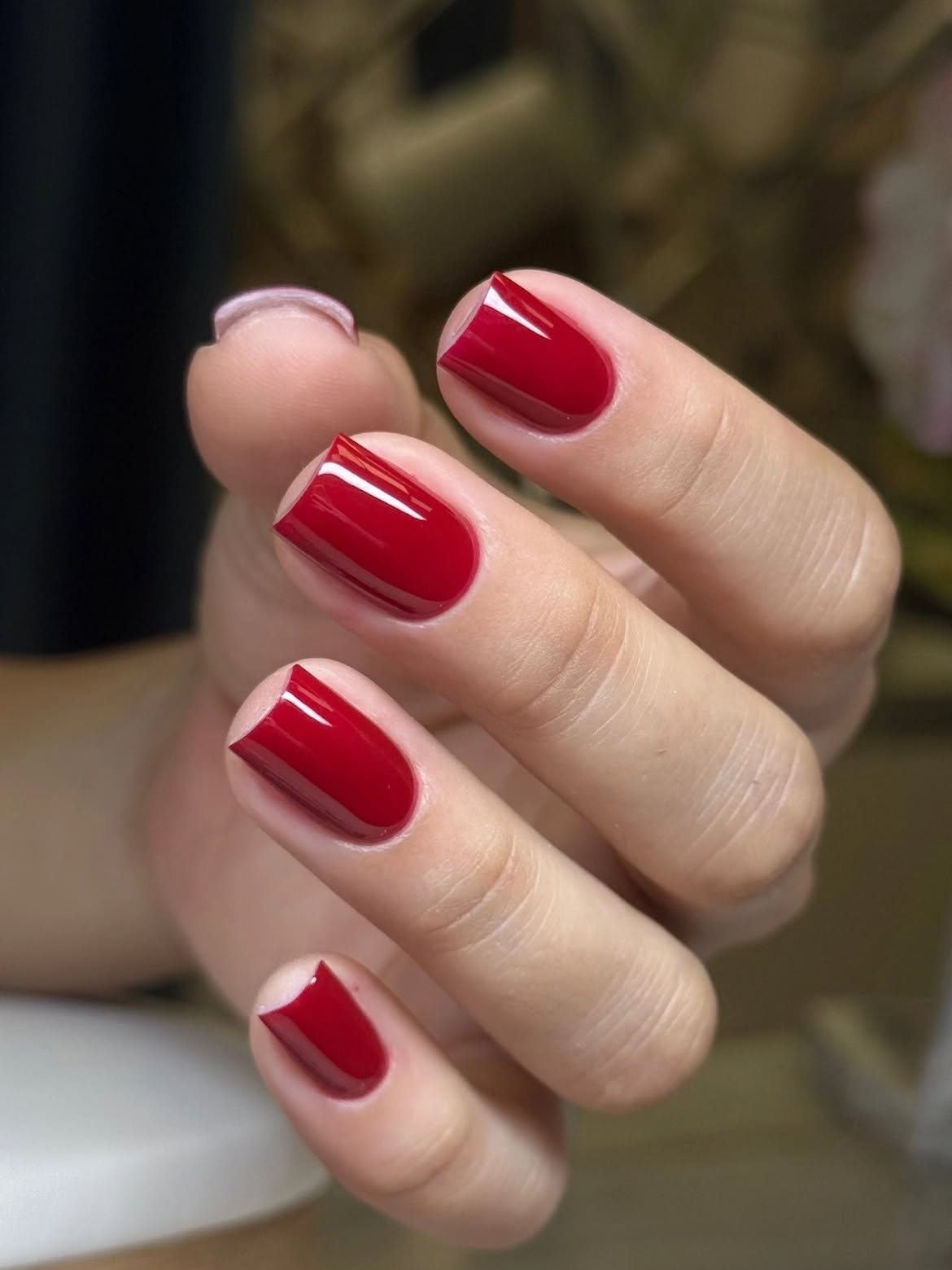 29 Stunning October Nail Ideas You Need To Try Now 31 Classic Deep Red High Gloss Square Nails
