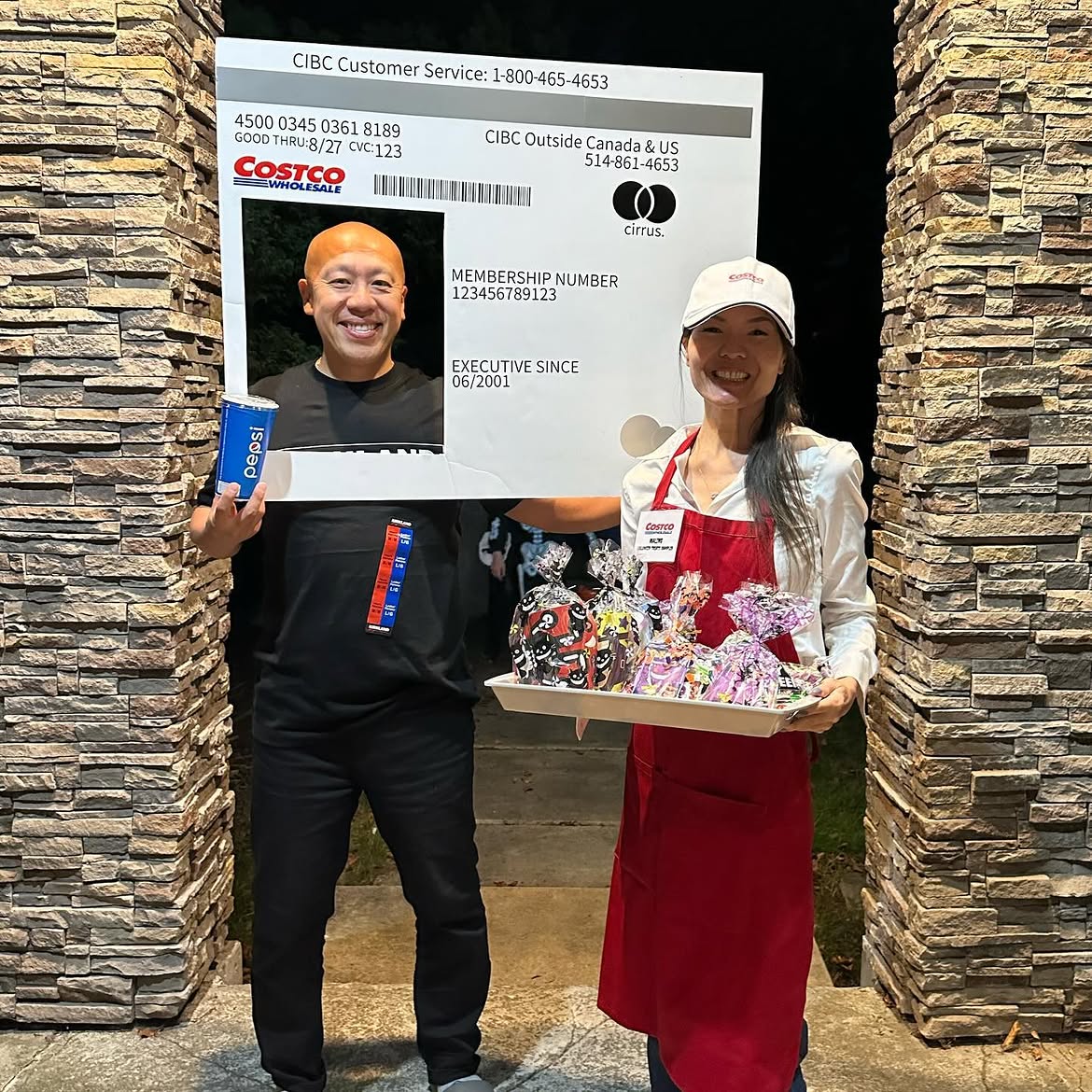 Costco Employee & Membership Card Halloween Duo