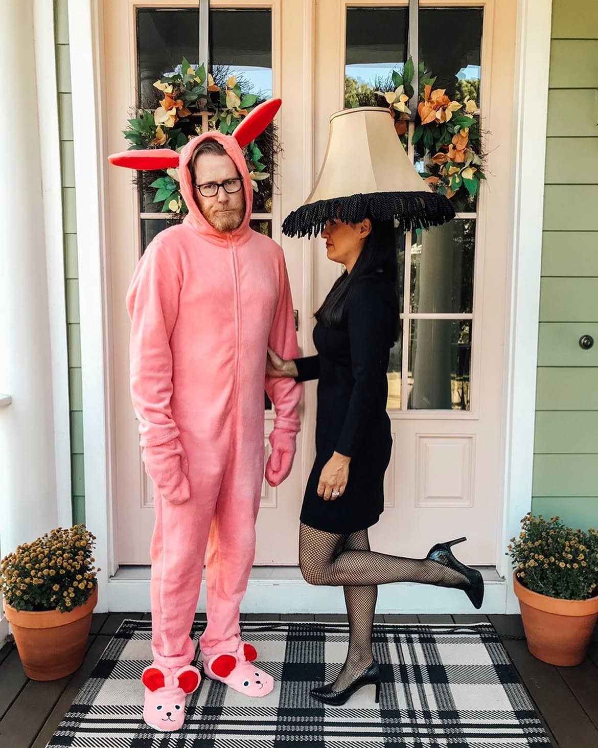Couple's Halloween Costume: The Pink Bunny & The Lamp