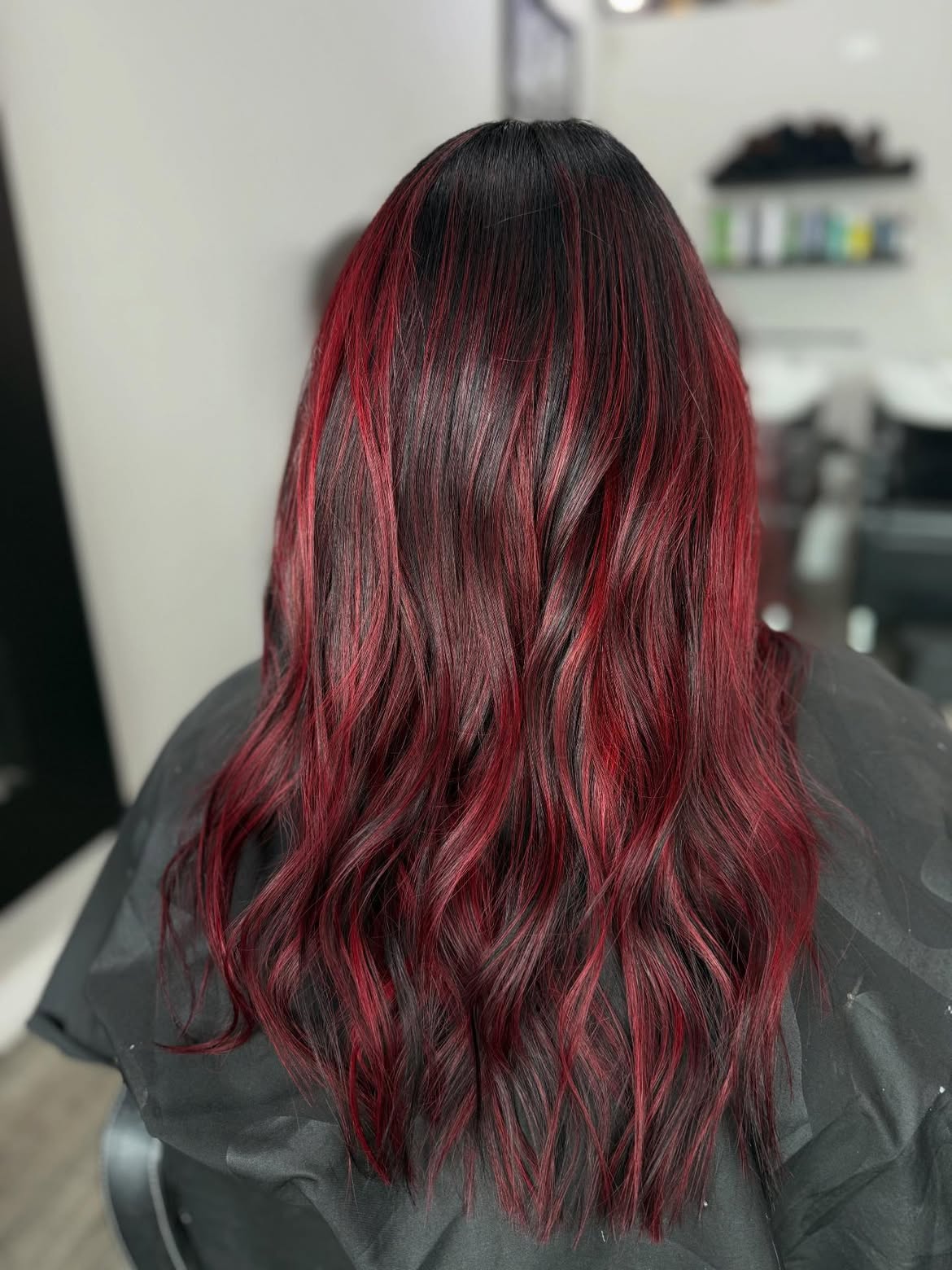 Crimson Cherry Bomb With Deep Espresso Lowlights