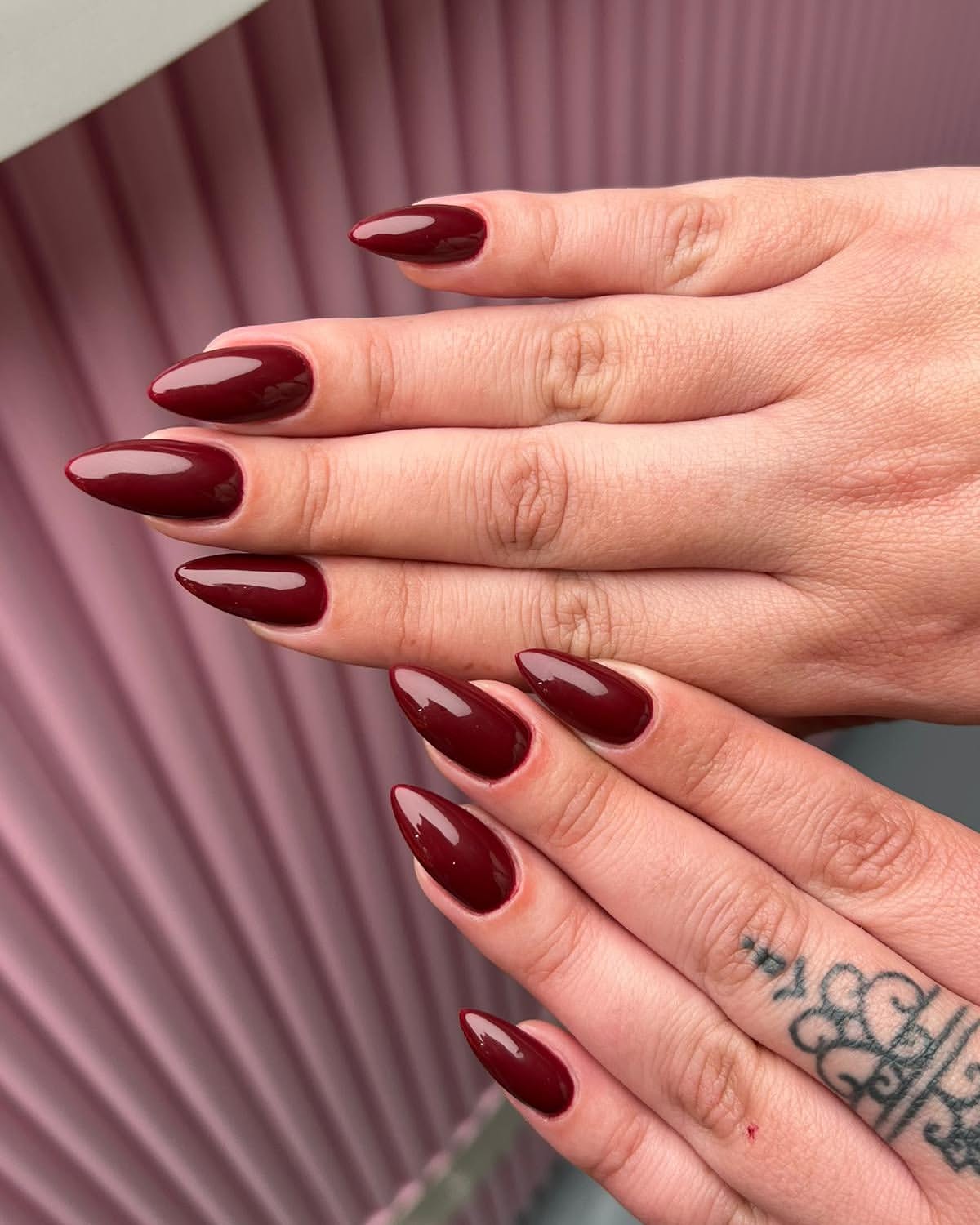 Deep Burgundy Stiletto Glossy
